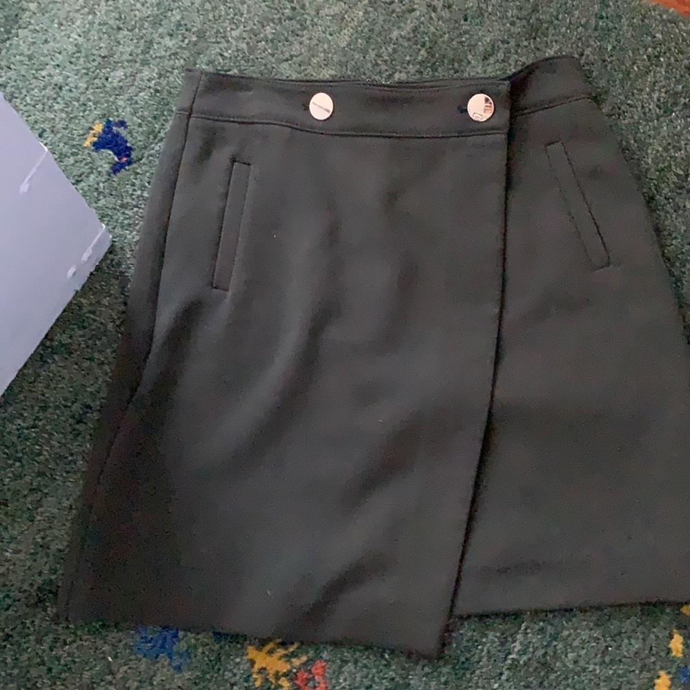 A line Olive Green Skirt